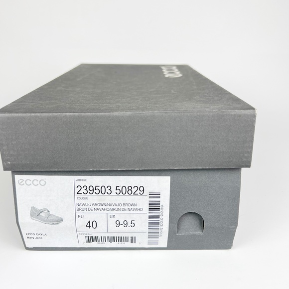 Ecco Cayla Womens Mary Jane Comfort Shoes Crisscross Navajo Brown Leather 40 - Picture 9 of 9